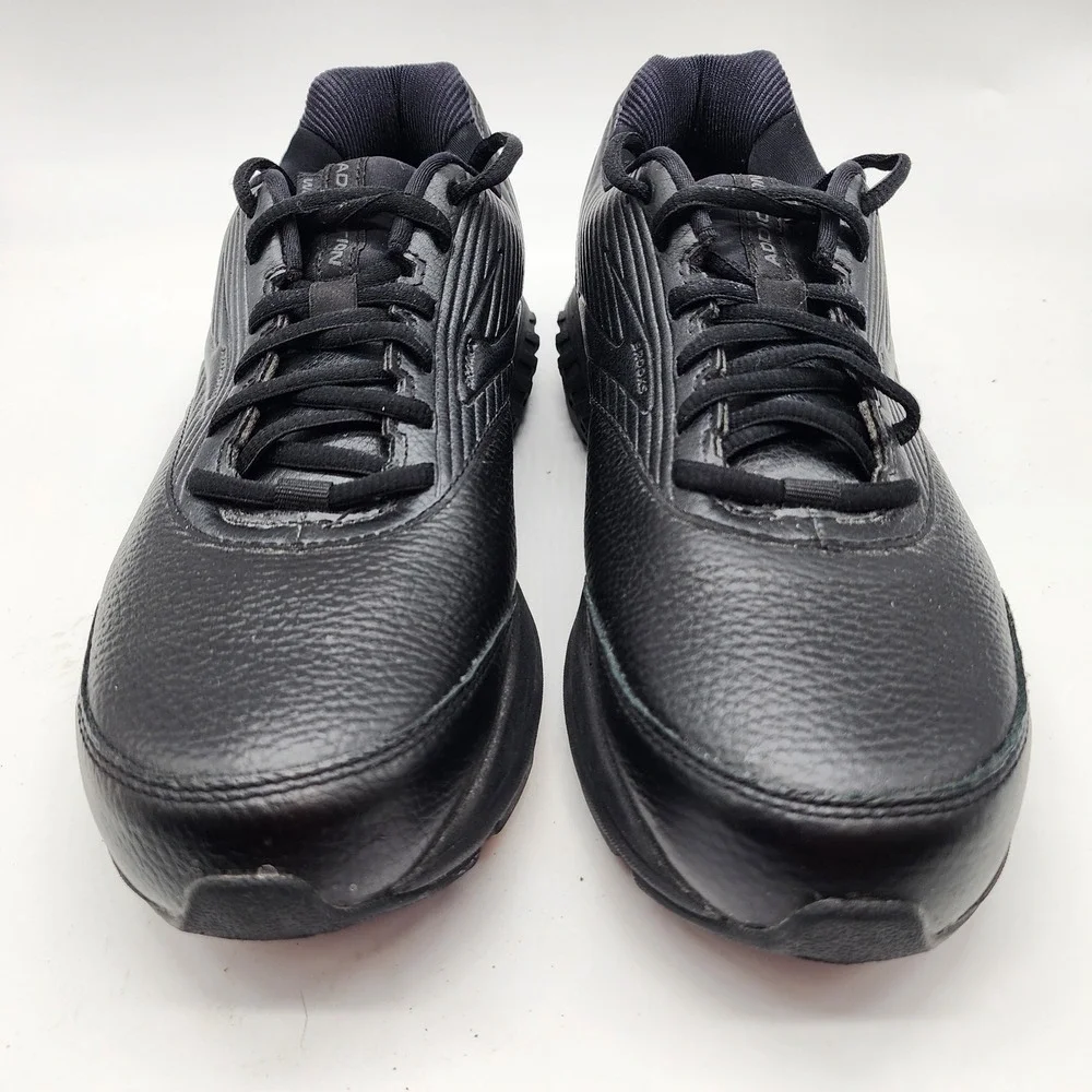 Brooks Addiction Walker 2 Sneakers Women's 10 Black Leather Walking Shoes